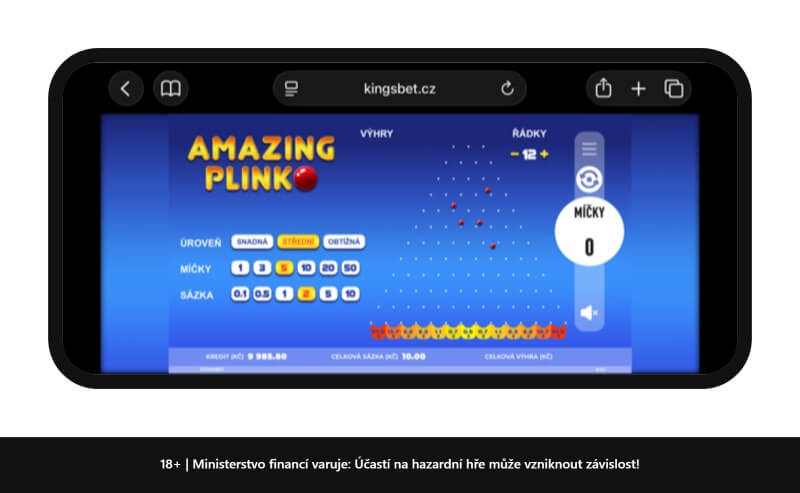 Hra Amazing Plinko