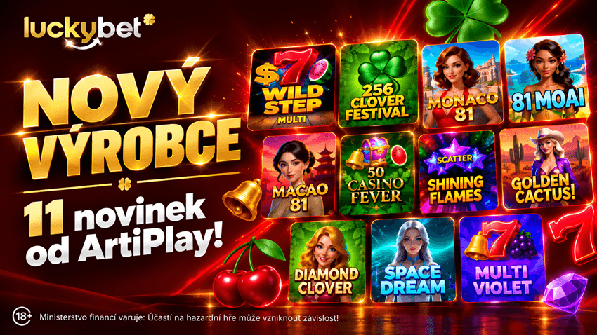 Hrací automaty od ArtiPlay u&nbsp;LuckyBetu