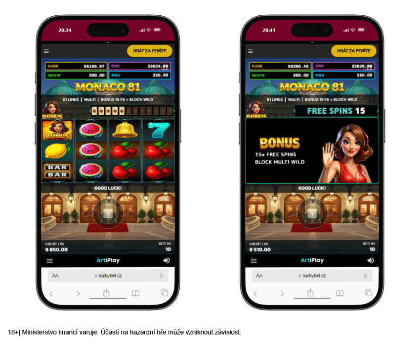 Online automat Monaco 81 od výrobce ArtiPlay