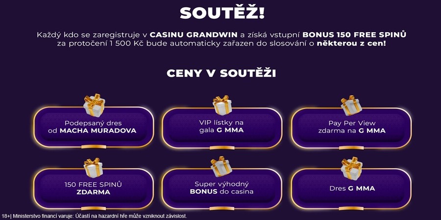 Ceny v&nbsp;soutěži u&nbsp;Grandwinu