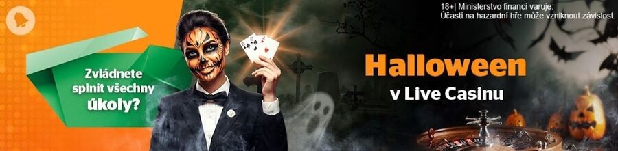 Halloween v&nbsp;Live Casinu u&nbsp;Tipsportu